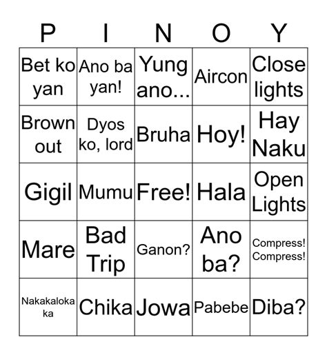 bingo terms tagalog|Filipina Bingo Slang .